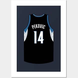 Nikola Pekovic Minnesota Jersey Qiangy Posters and Art